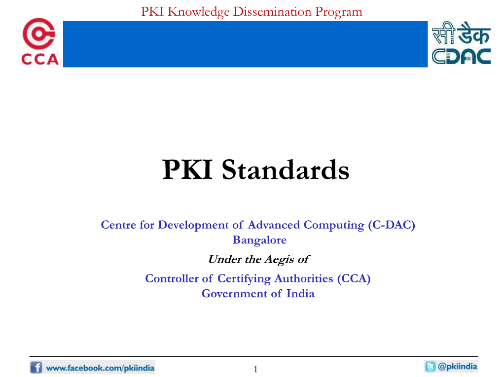PKI Knowledge Dissemination Program