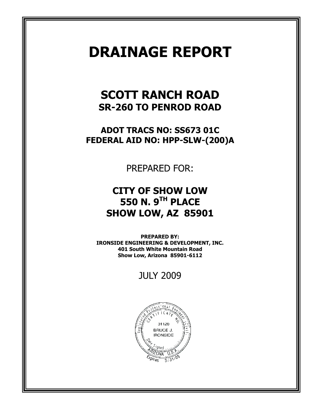 Drainage Report