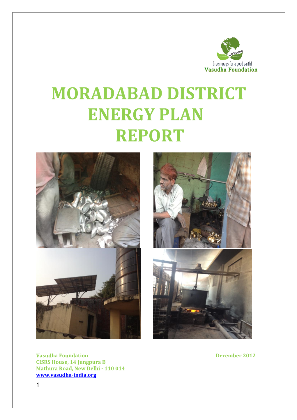Moradabad District Energy Plan Report