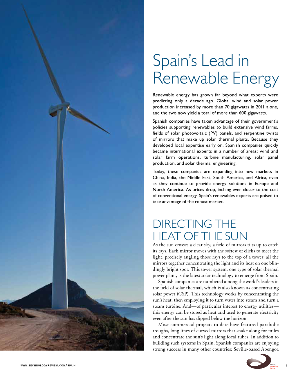 Spain's Lead in Renewable Energy