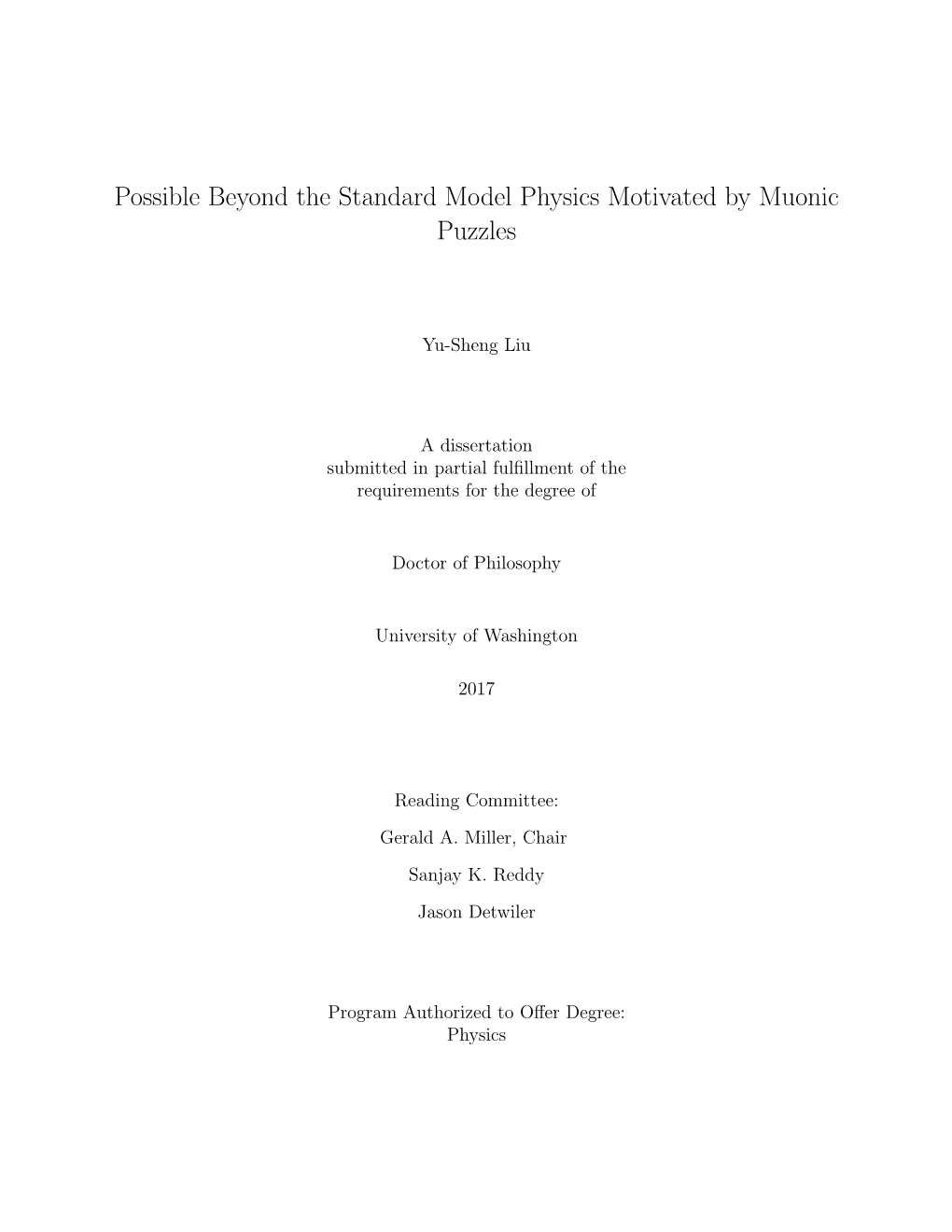Possible Beyond the Standard Model Physics Motivated by Muonic Puzzles