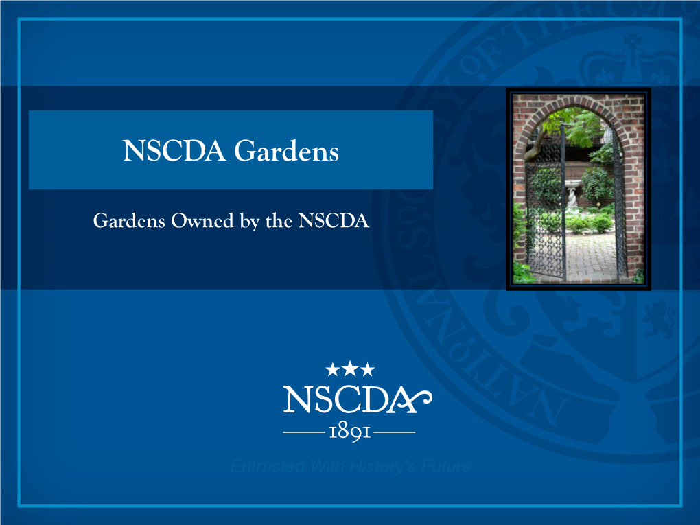 NSCDA Gardens