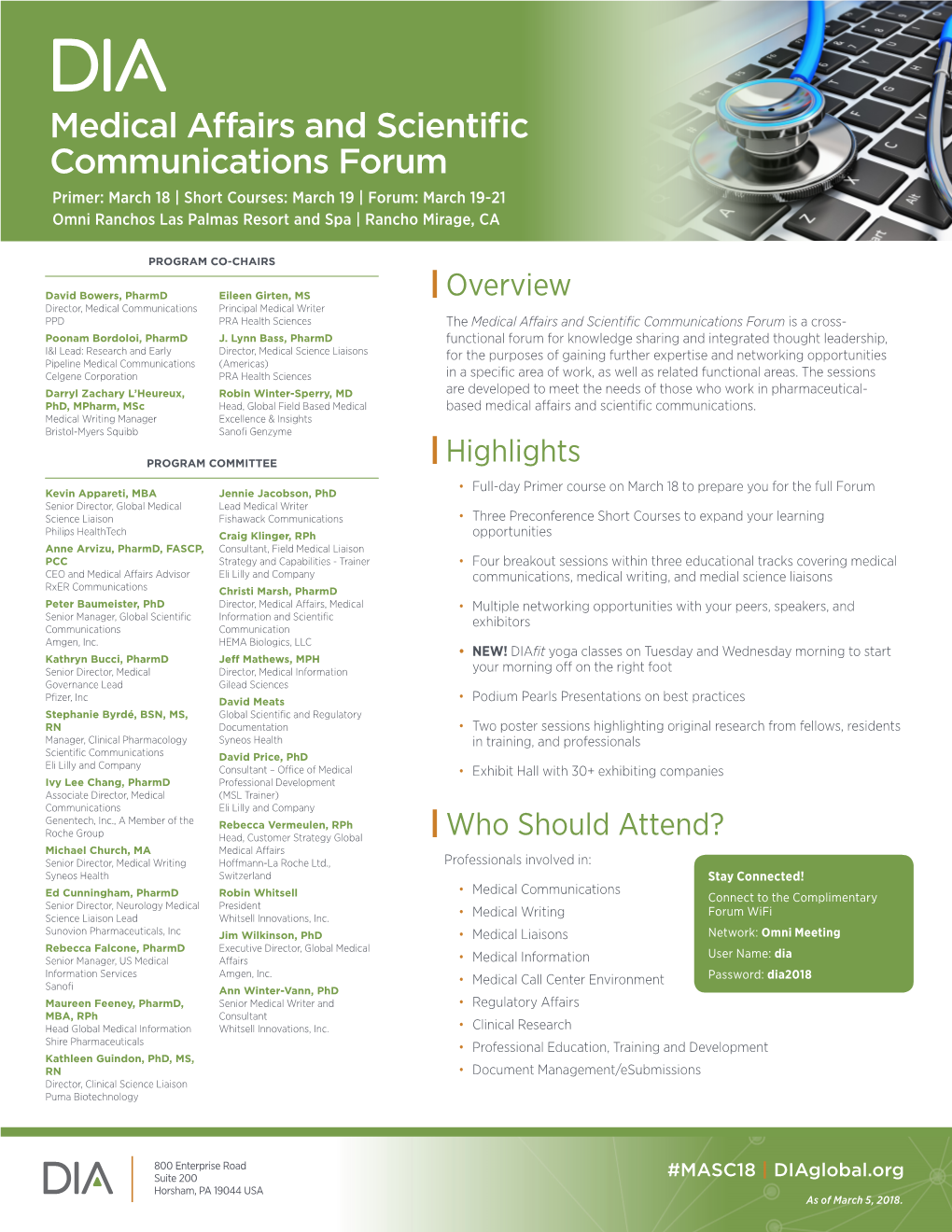Medical Affairs and Scientific Communications Forum