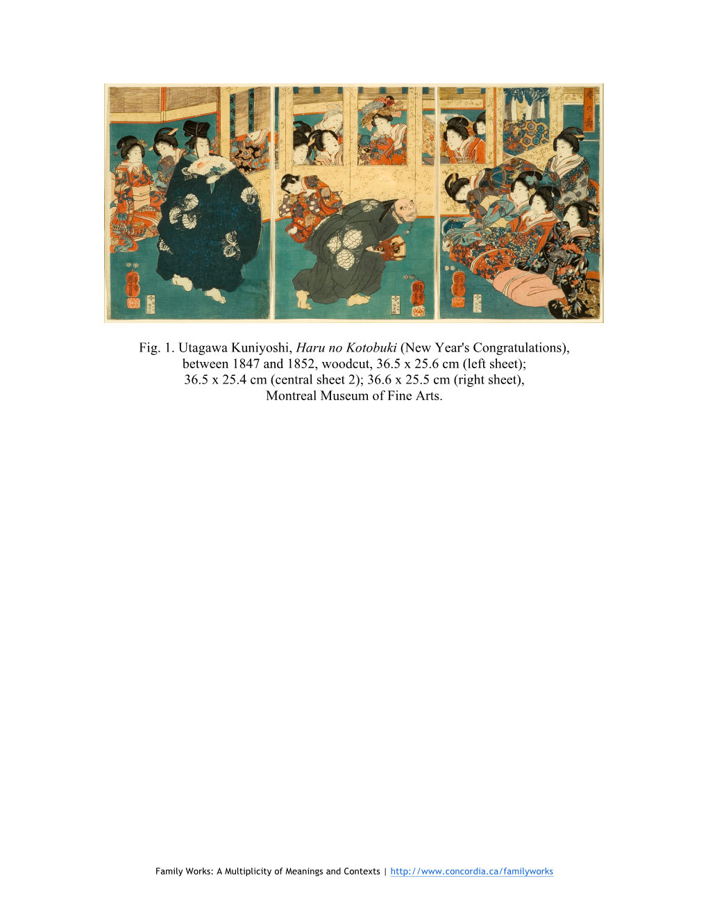 Fig. 1. Utagawa Kuniyoshi, Haru No Kotobuki