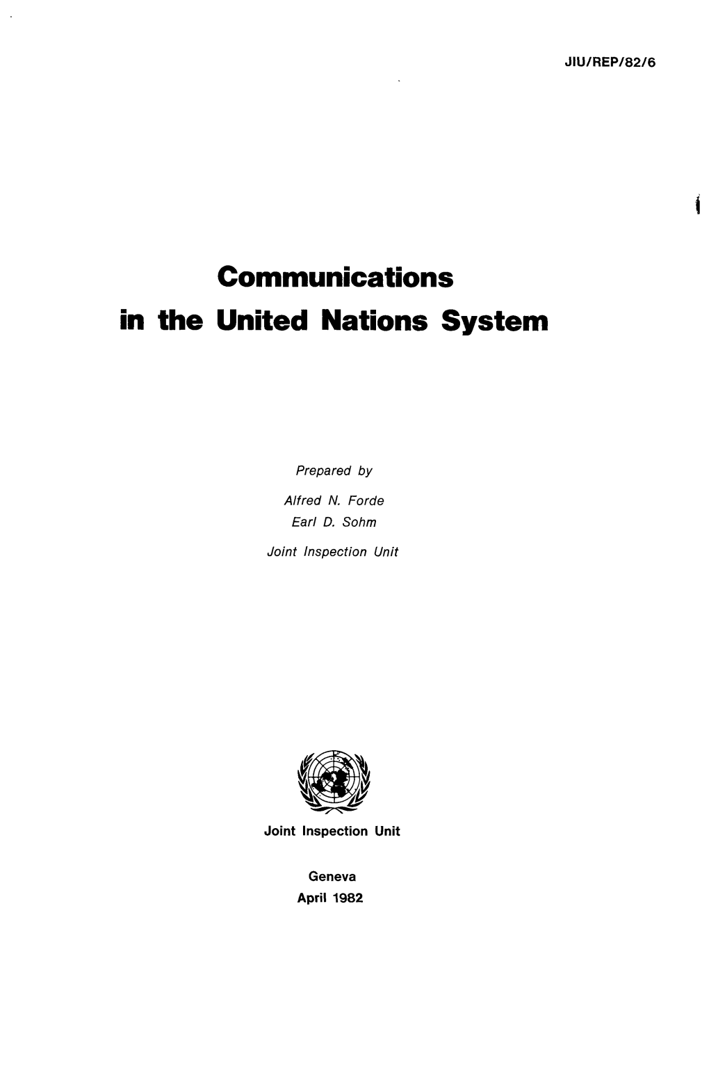 Communications in the United Nations System