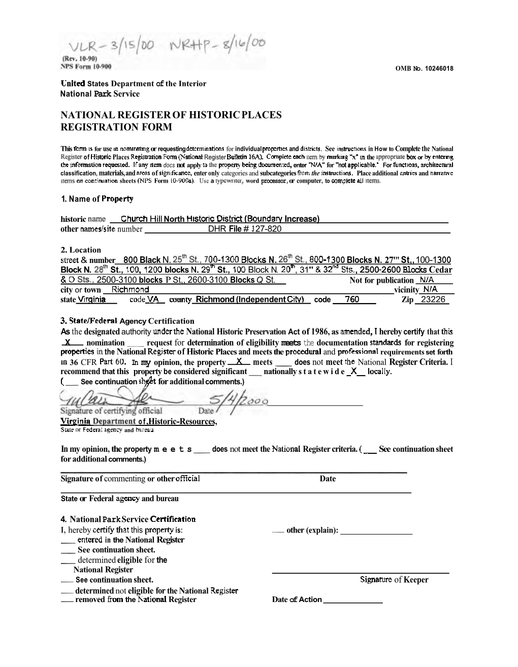 National Register of Historic Places Registration Form