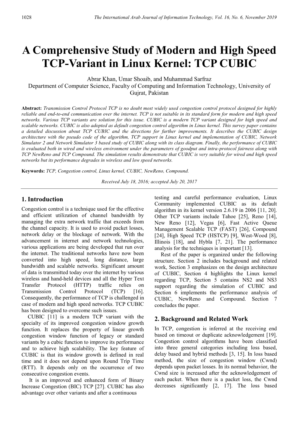 A Comprehensive Study of Modern and High Speed TCP-Variant in Linux Kernel: TCP CUBIC