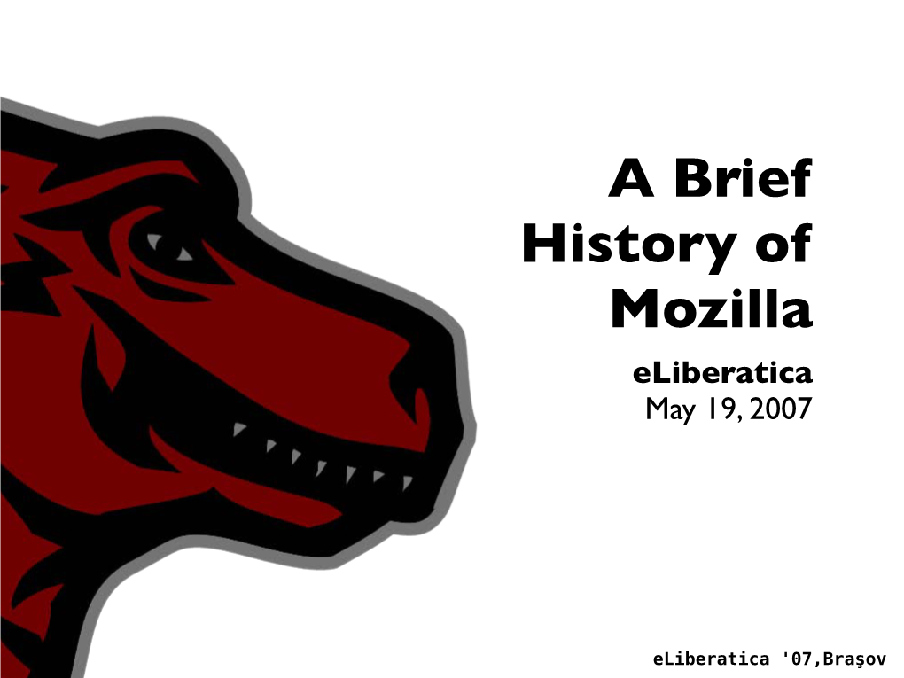 The Past, Present and Future of the Mozilla Foundation