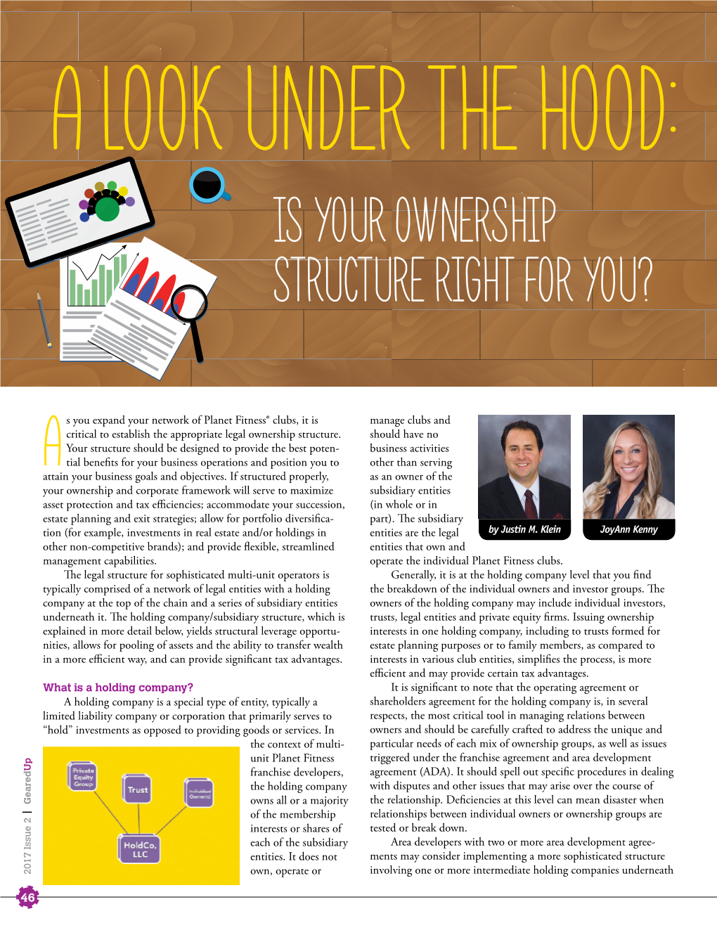 A Look Under the Hood: Is Your Ownership Structure Right for You?