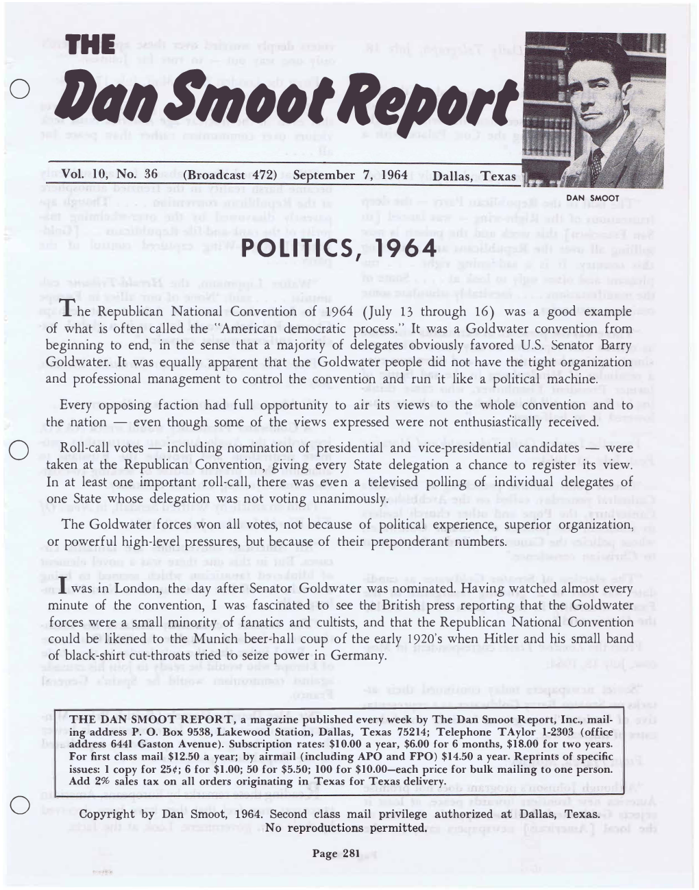 Dan Smoot Report #472