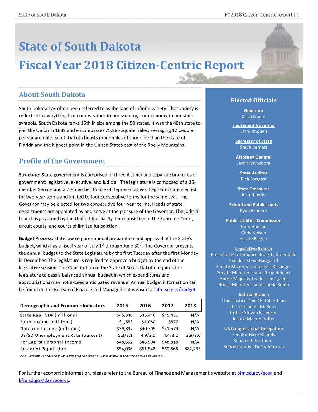 Citizen-Centric Report | 1