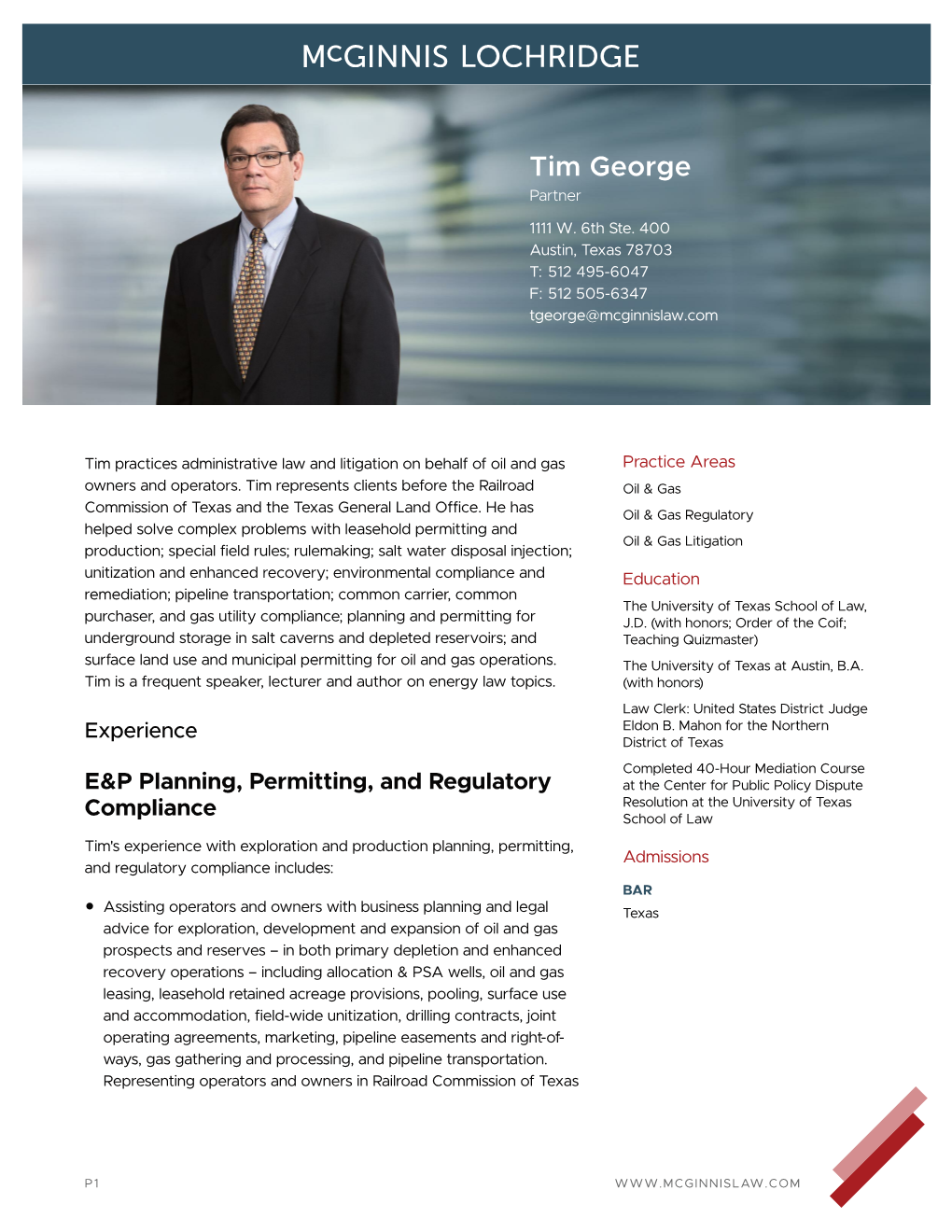 Tim George Partner