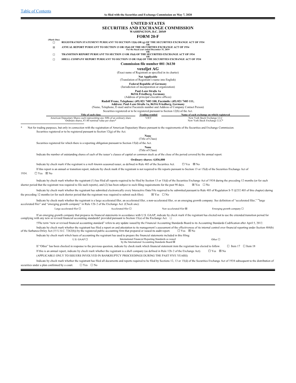 Table of Contents UNITED STATES SECURITIES