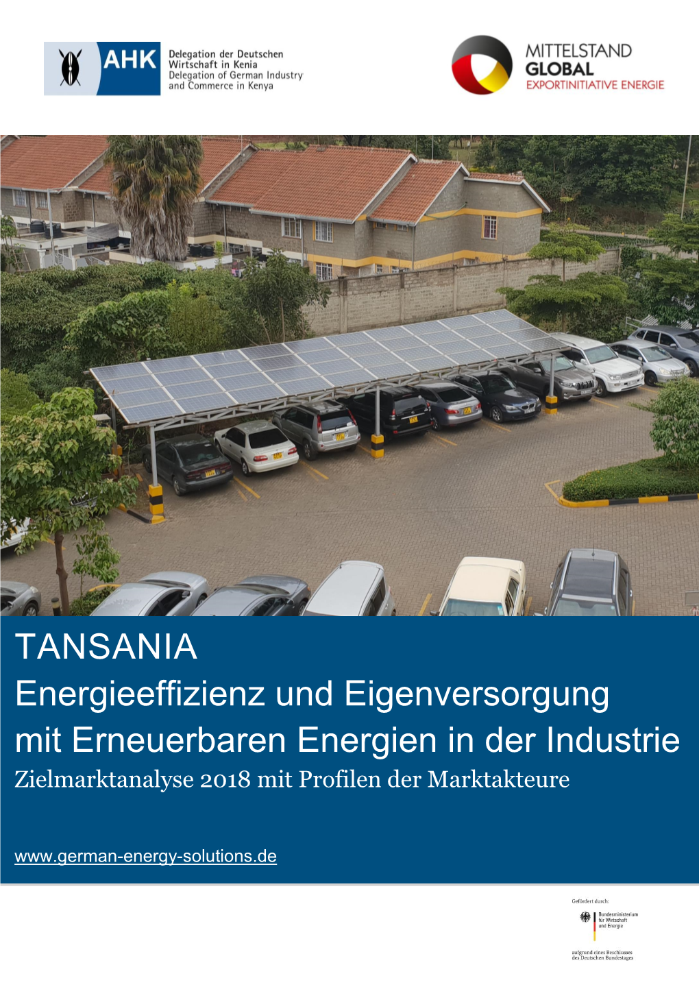 TANSANIA Energieeffizienz Und Eigenversorgung Mit Erneuerbaren Energien in Der Industrie Zielmarktanalyse 2018 Mit Profilen Der Marktakteure