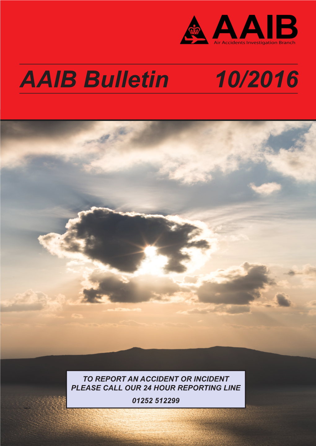 AAIB Bulletin 10/2016