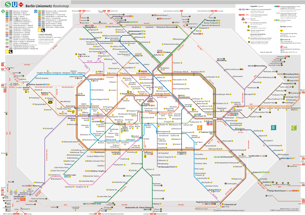 Berlin Liniennetz Routemap