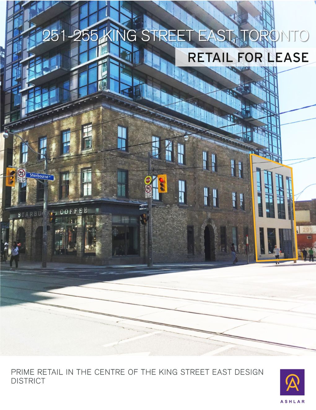 251-255 King Street East, Toronto Retail for Lease