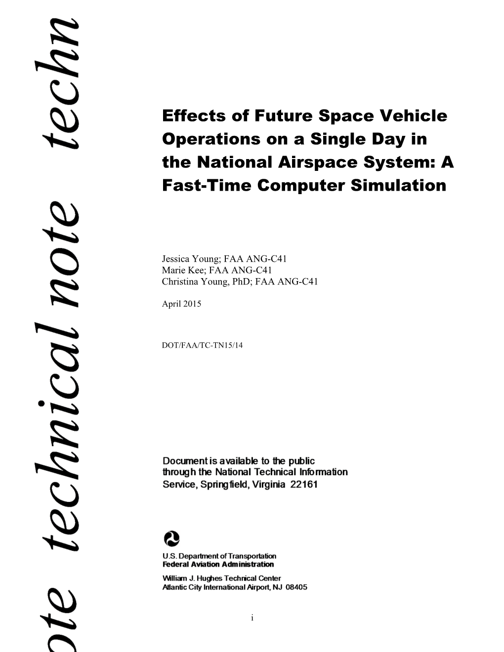 Effects of Future Space Vehicle Operations on a Single Day in the National Airspace System: a Fast-Time Computer Simulation