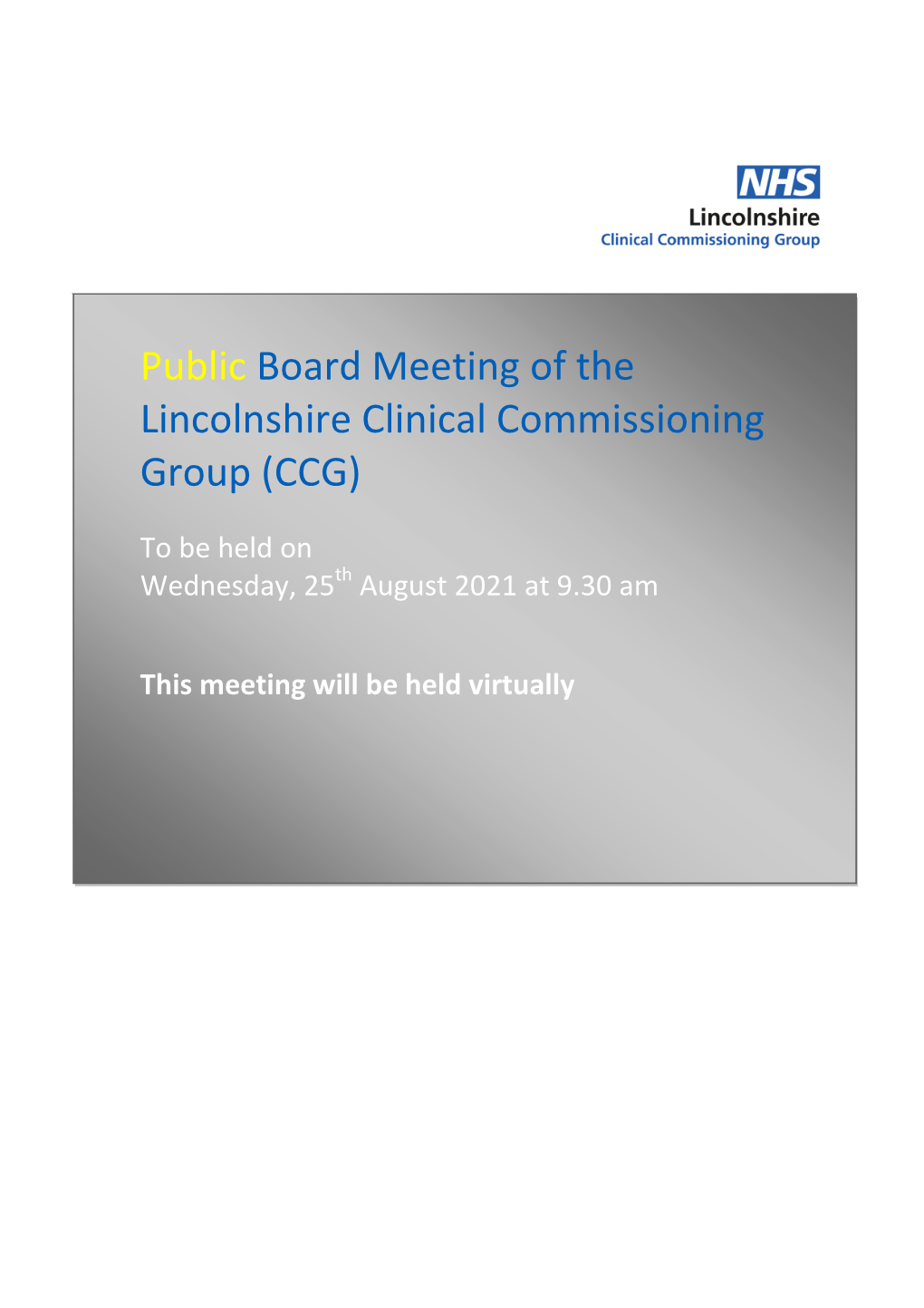 LCCG Public Board Meeting Paers