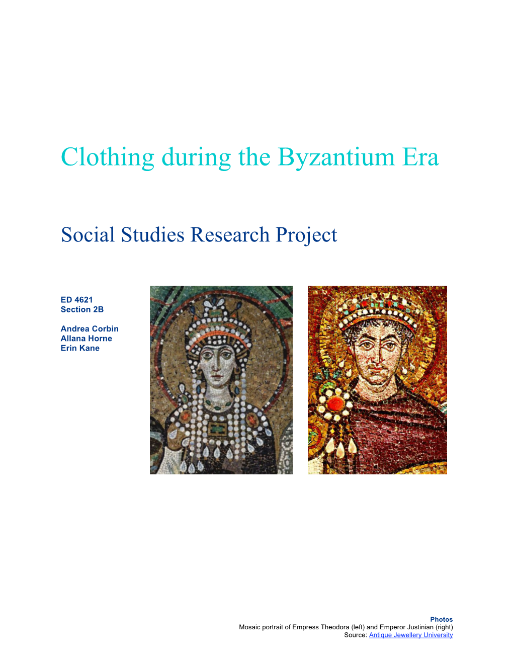 Clothing in Byzantium