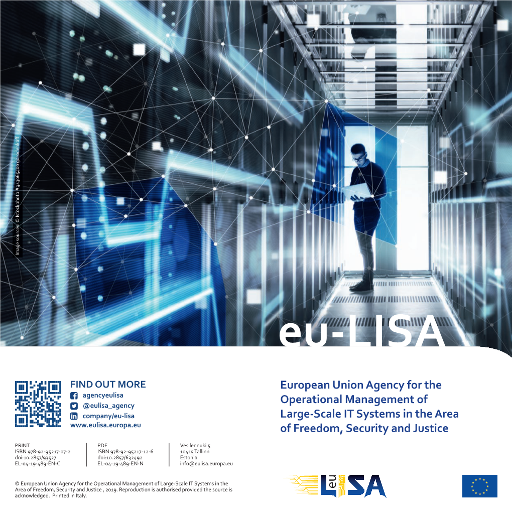 European Union Agency for the Operational Management of Large-Scale IT Systems in the Area of Freedom, Security and Justice , 2019