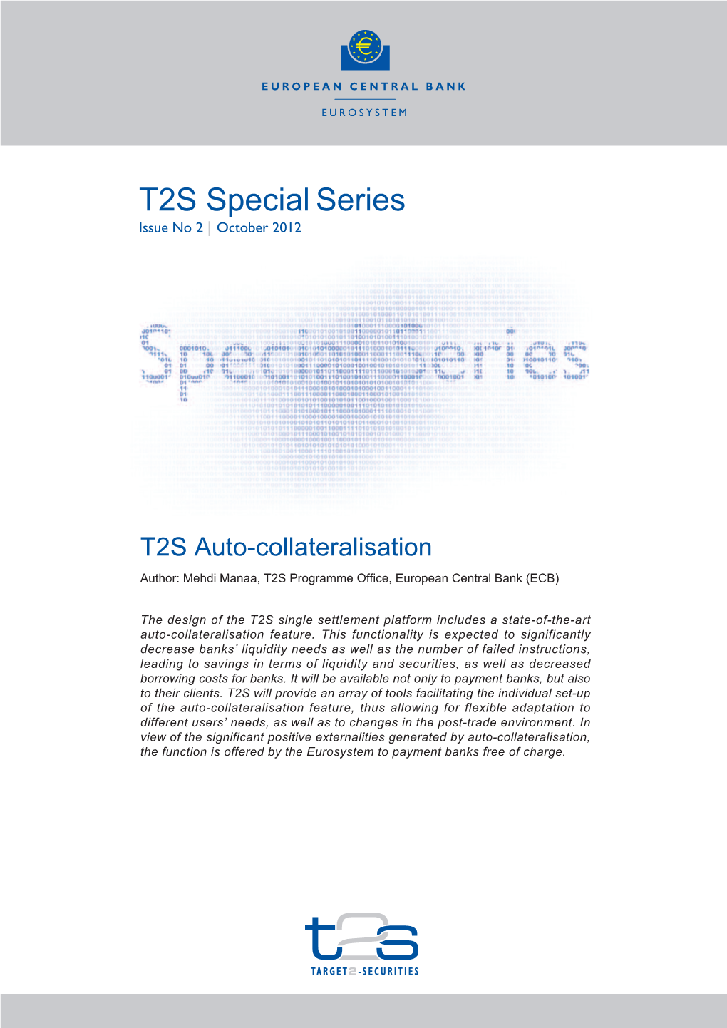 T2S Special Series: T2S Auto-Collateralisation