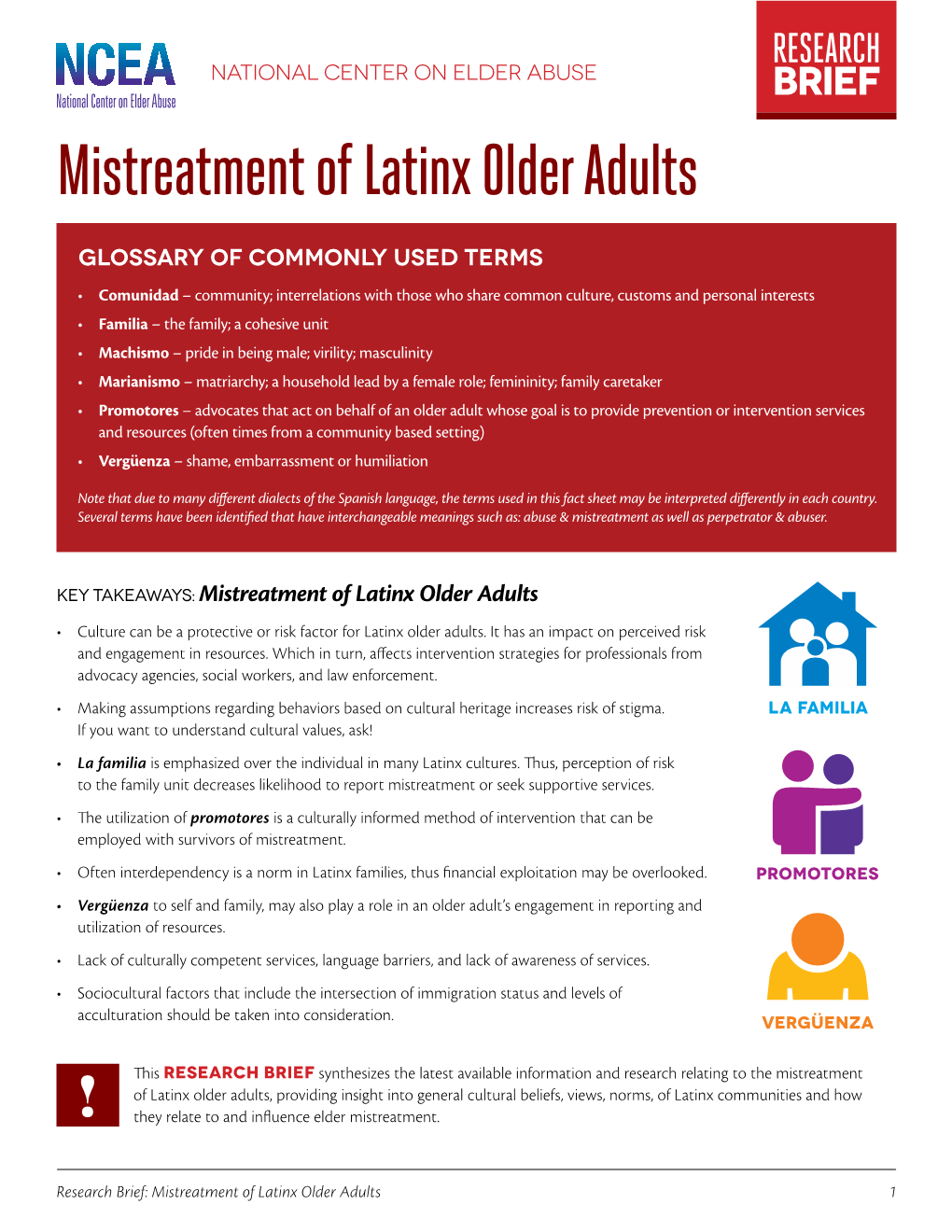 Mistreatment of Latinx Older Adults