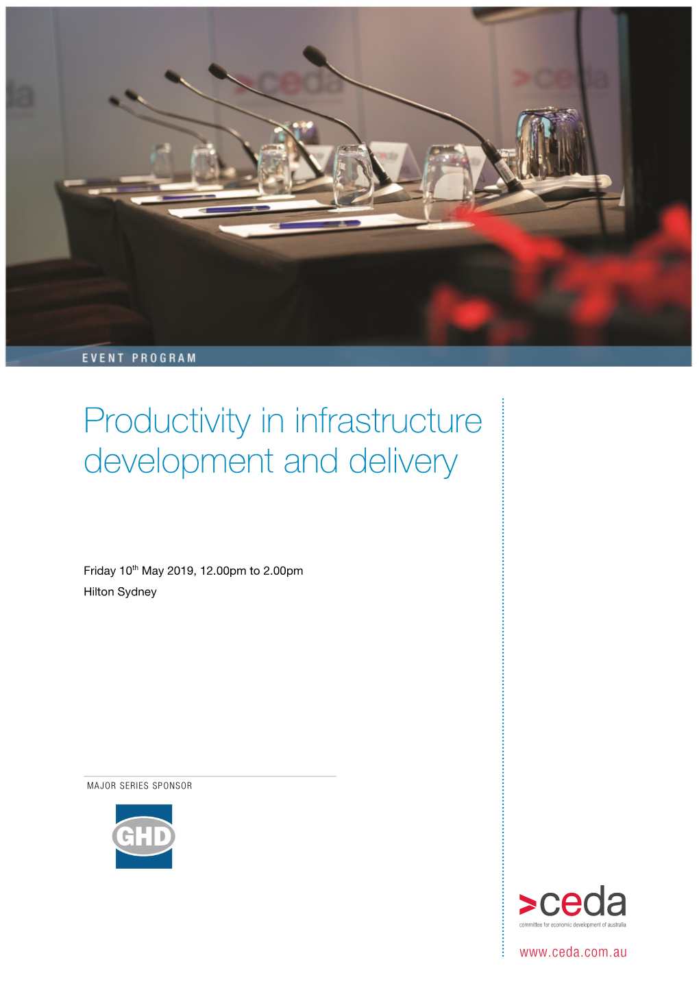 Productivity in Infrastructure Development and Delivery