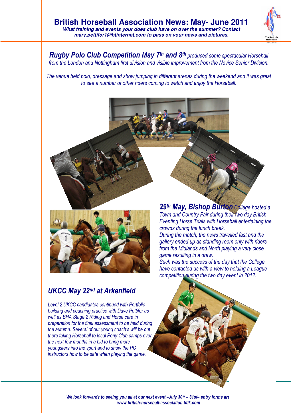 British Horseball Association News