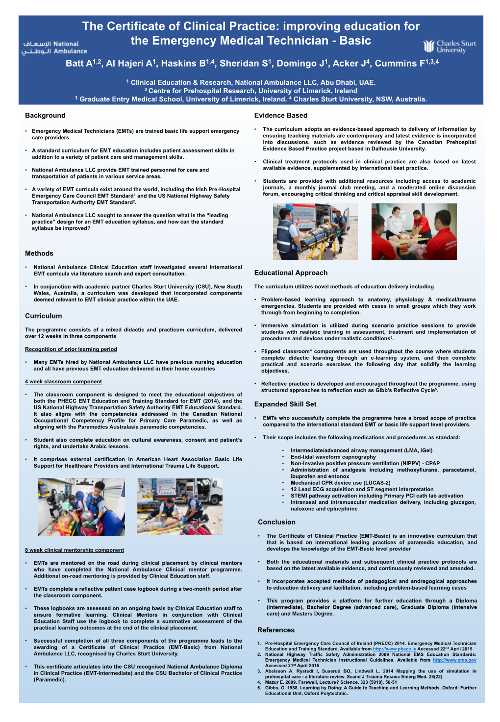 The Certificate of Clinical Practice: Improving Education for the Emergency Medical Technician - Basic