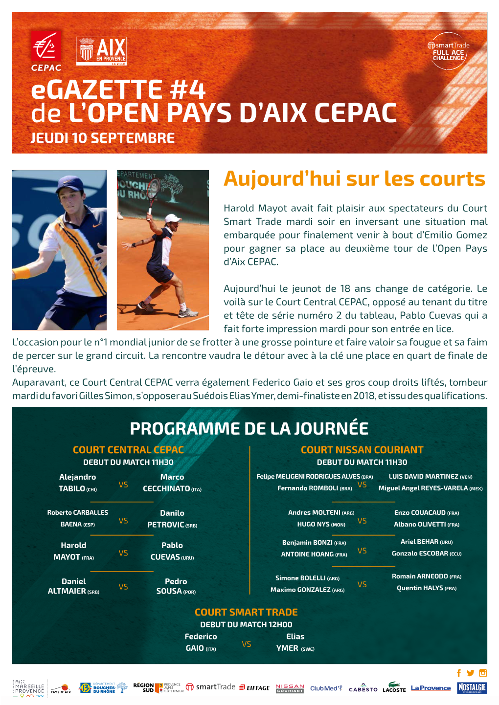 Egazette #4 De L'open PAYS D'aix CEPAC