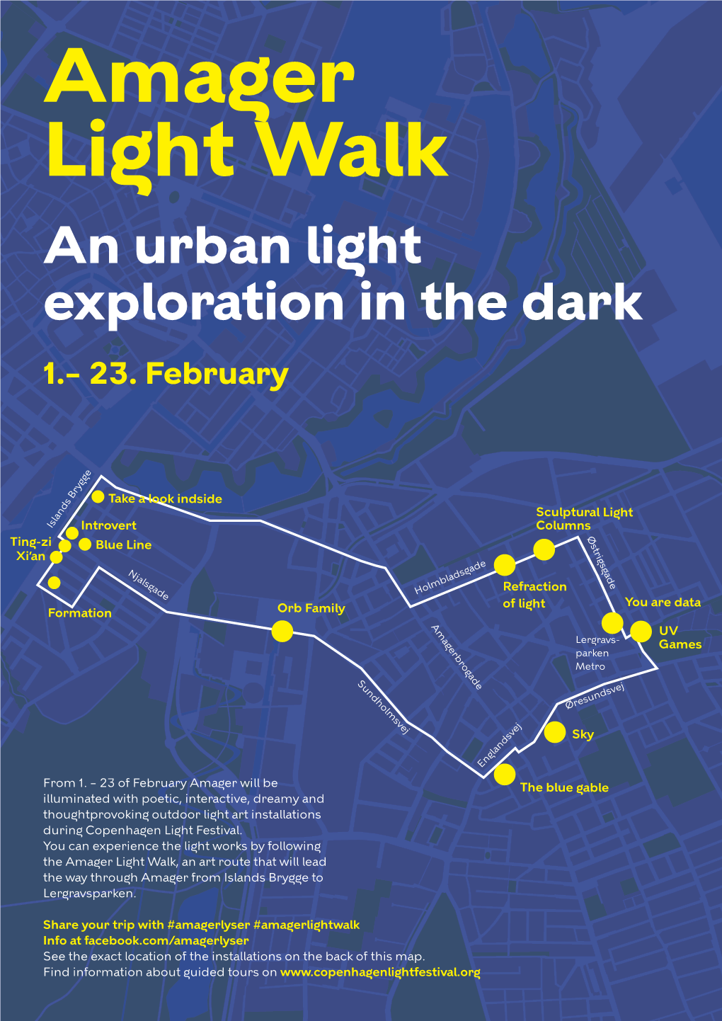 Amager Light Walk an Urban Light Exploration in the Dark 1.– 23