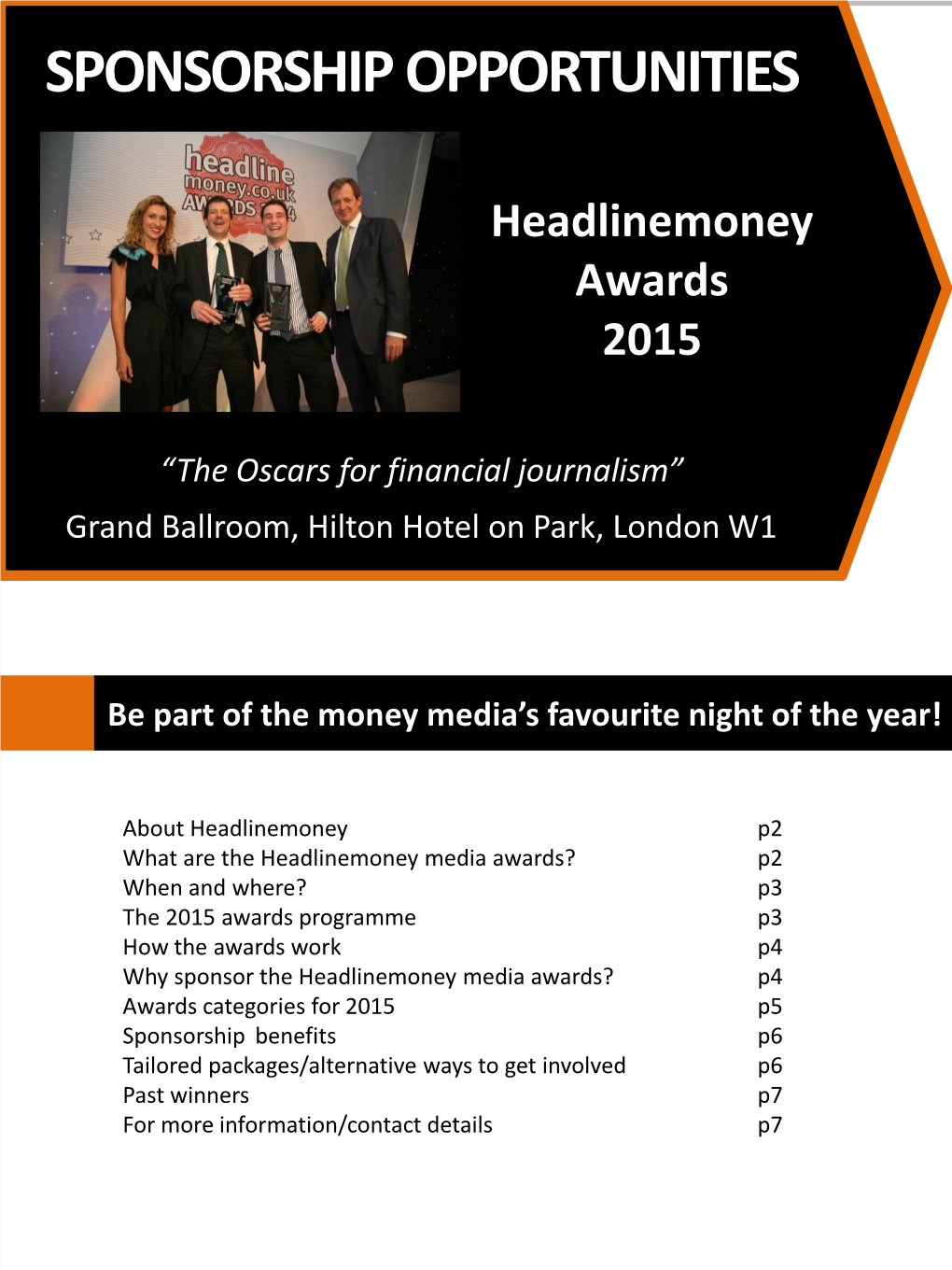 The Headlinemoney Media Awards