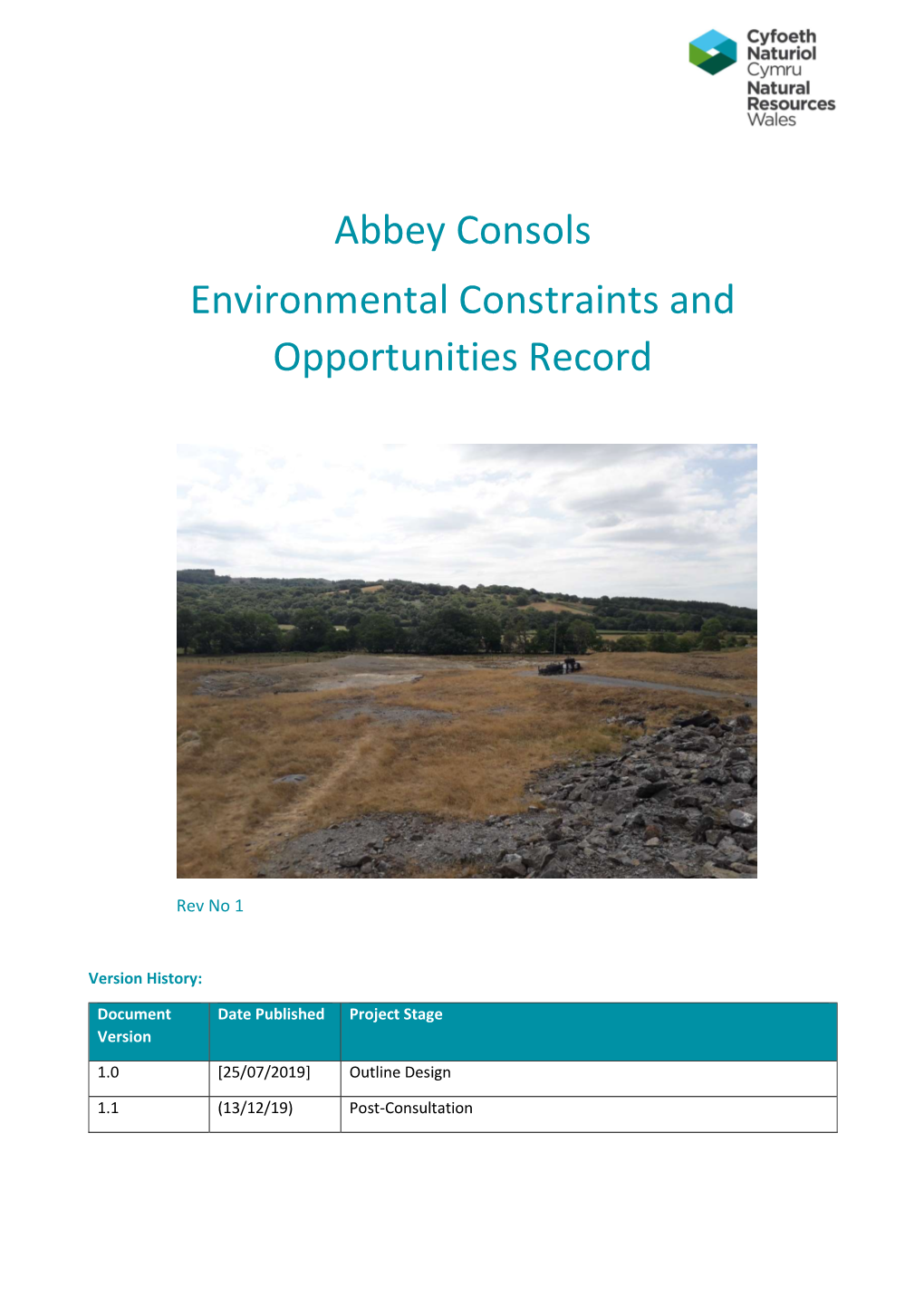 Abbey Consols Environmental Constraints and Opportunities Record