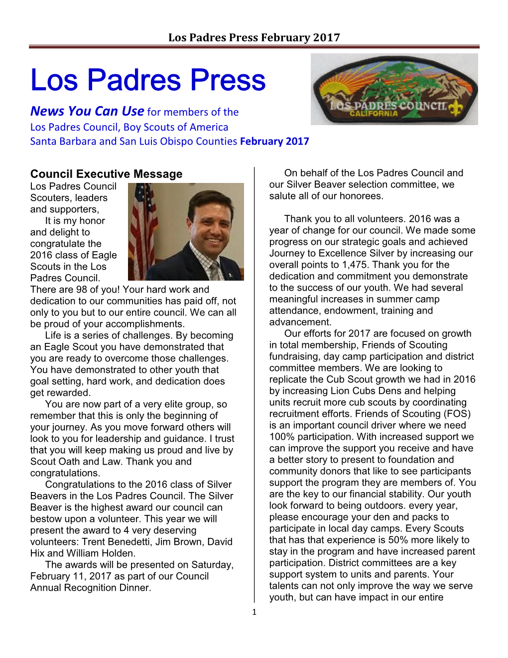 Los Padres Press February 2017