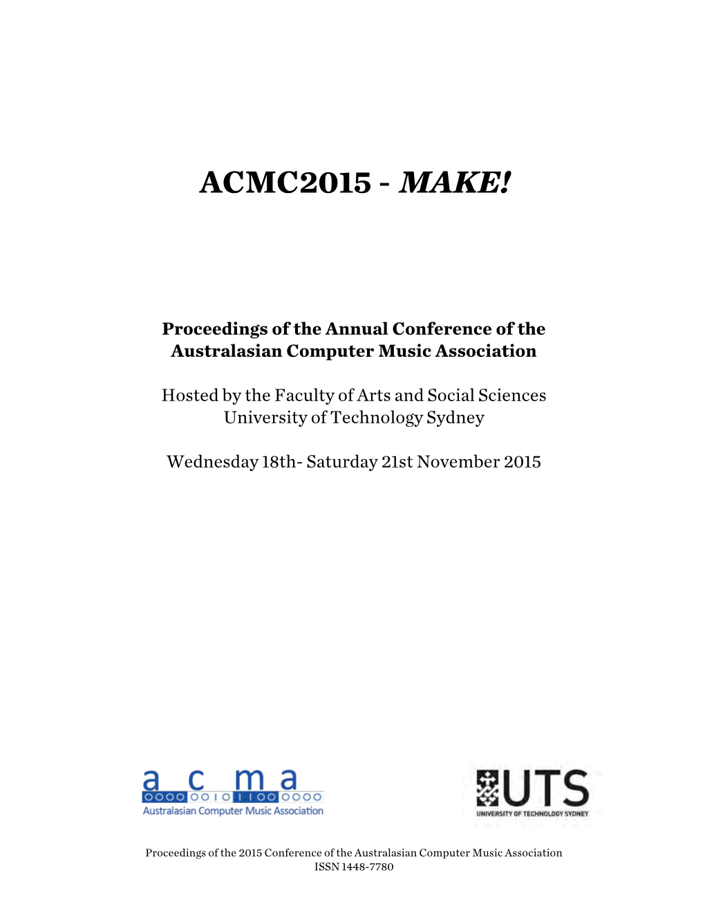 Acmc2015 - Make!