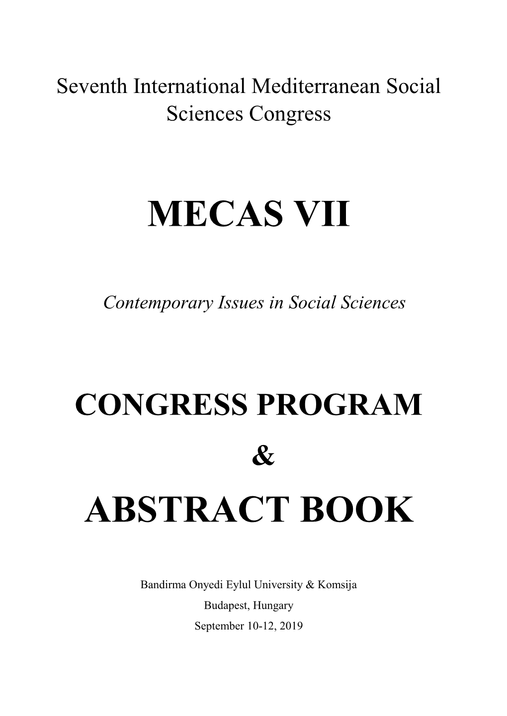 Mecas Vii Abstract Book