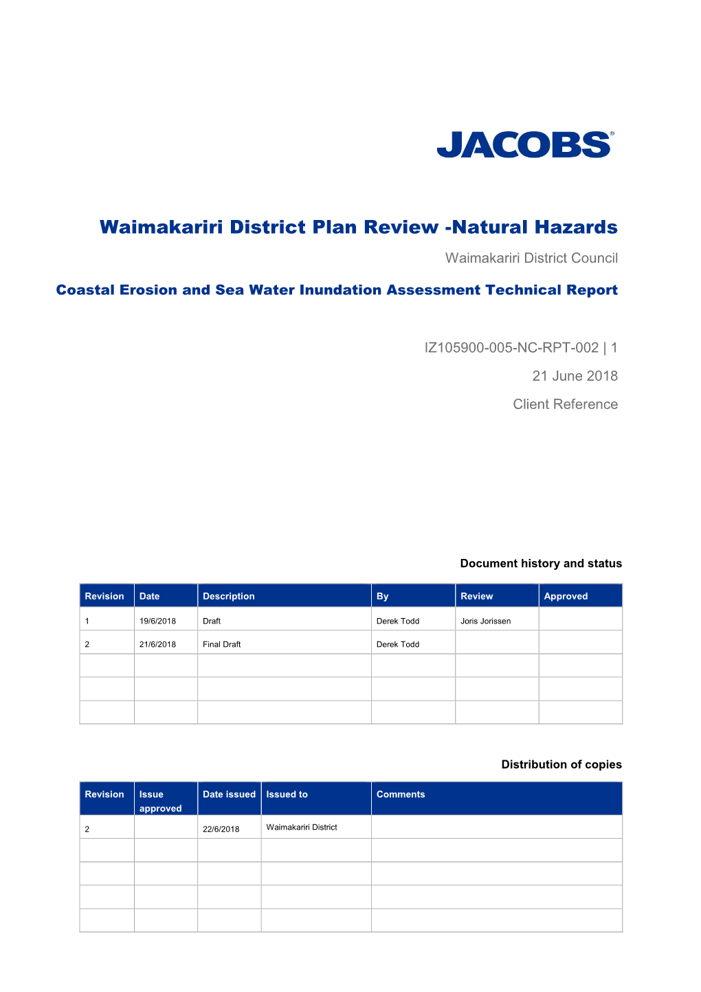 Natural Hazards Waimakariri District Council