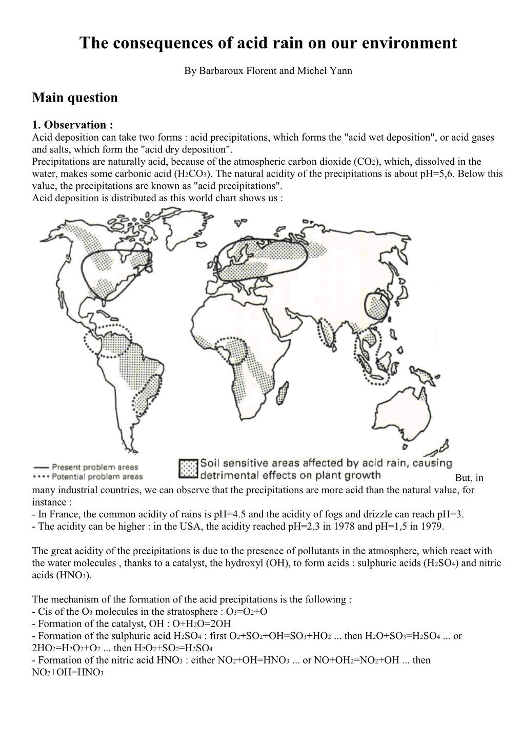 The Consequences of Acid Rain on Our Environment