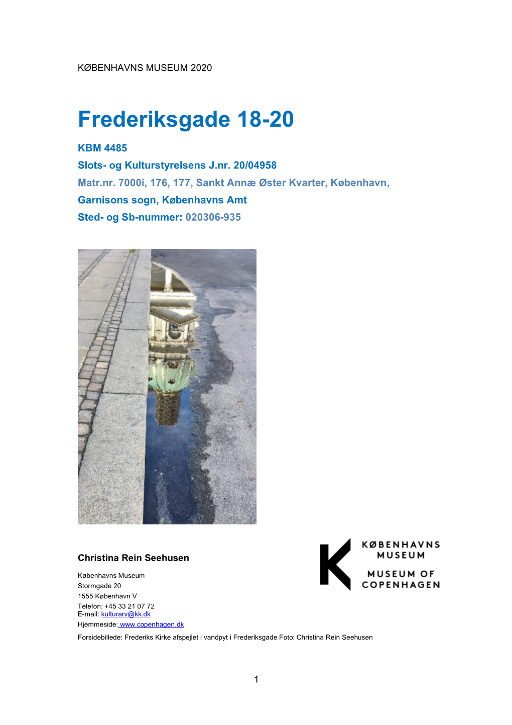 Pdfkbm 4485 Frederiksgade 18-20 Beretning.Pdf