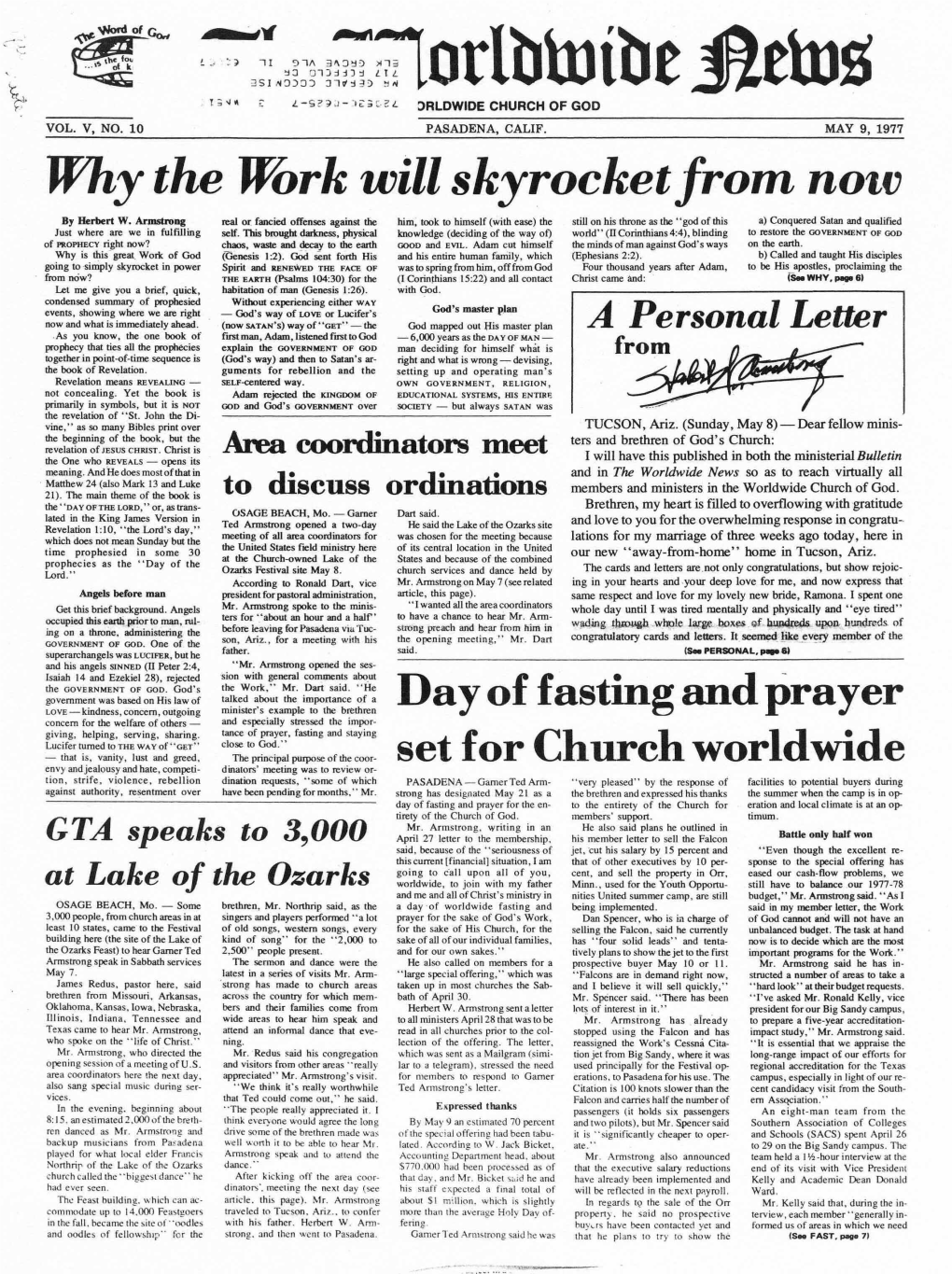MAY 9, 1977 Why the Work Will Skyrocket from Nolv