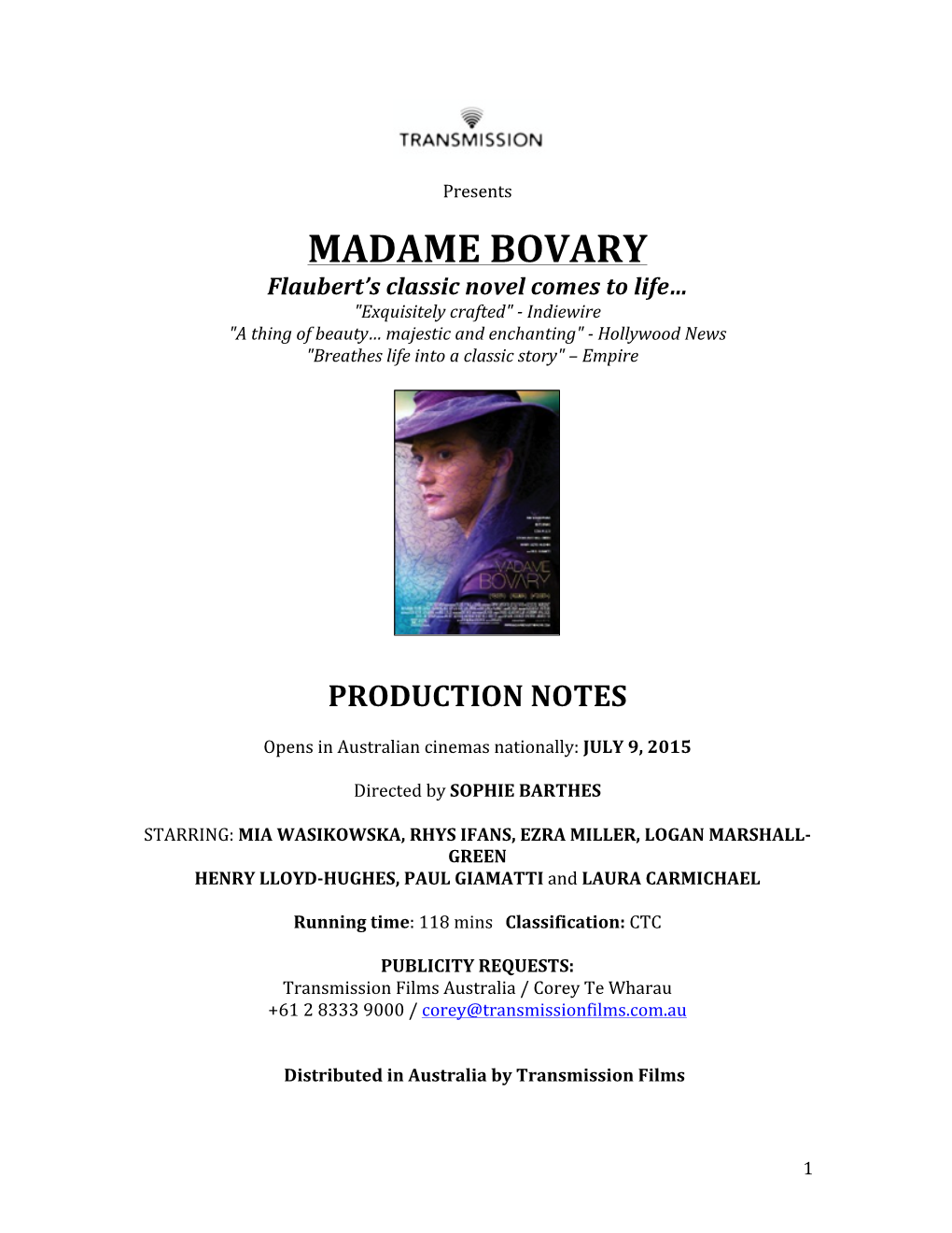 Madame Bovary