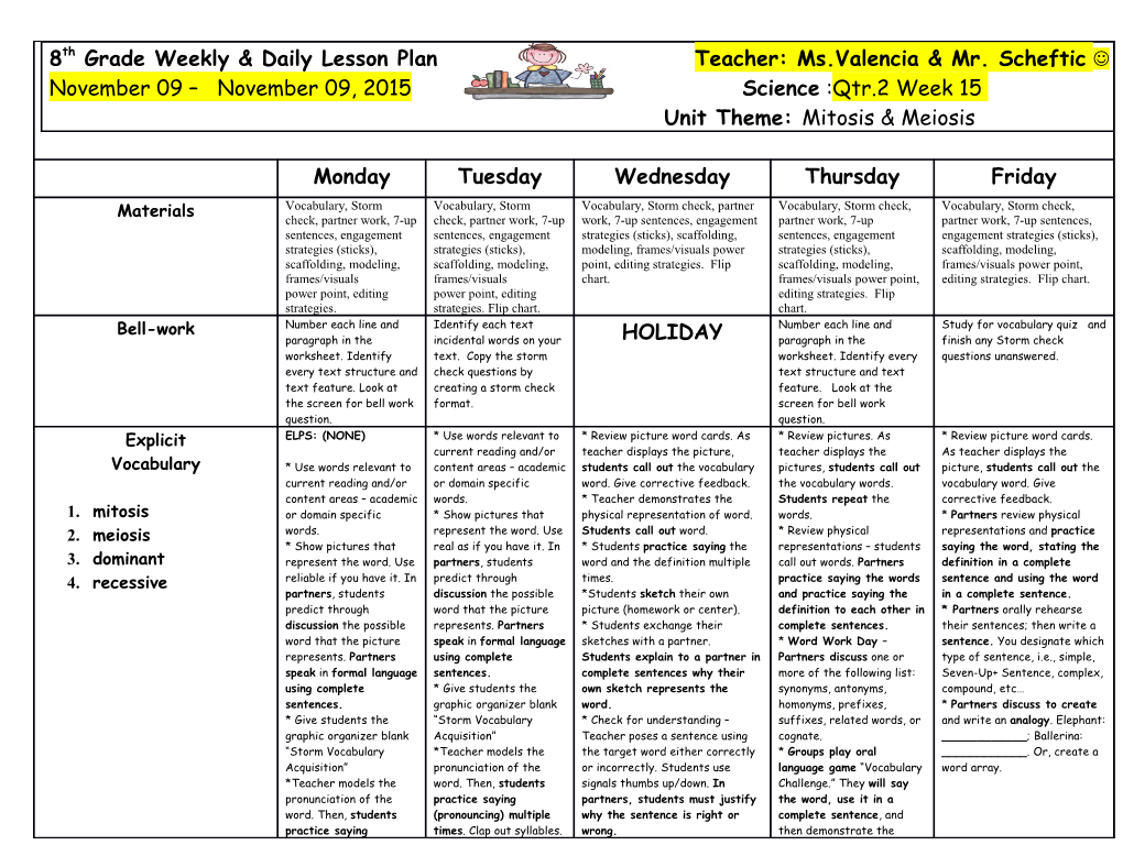 Kindergarten Lesson Plan s1