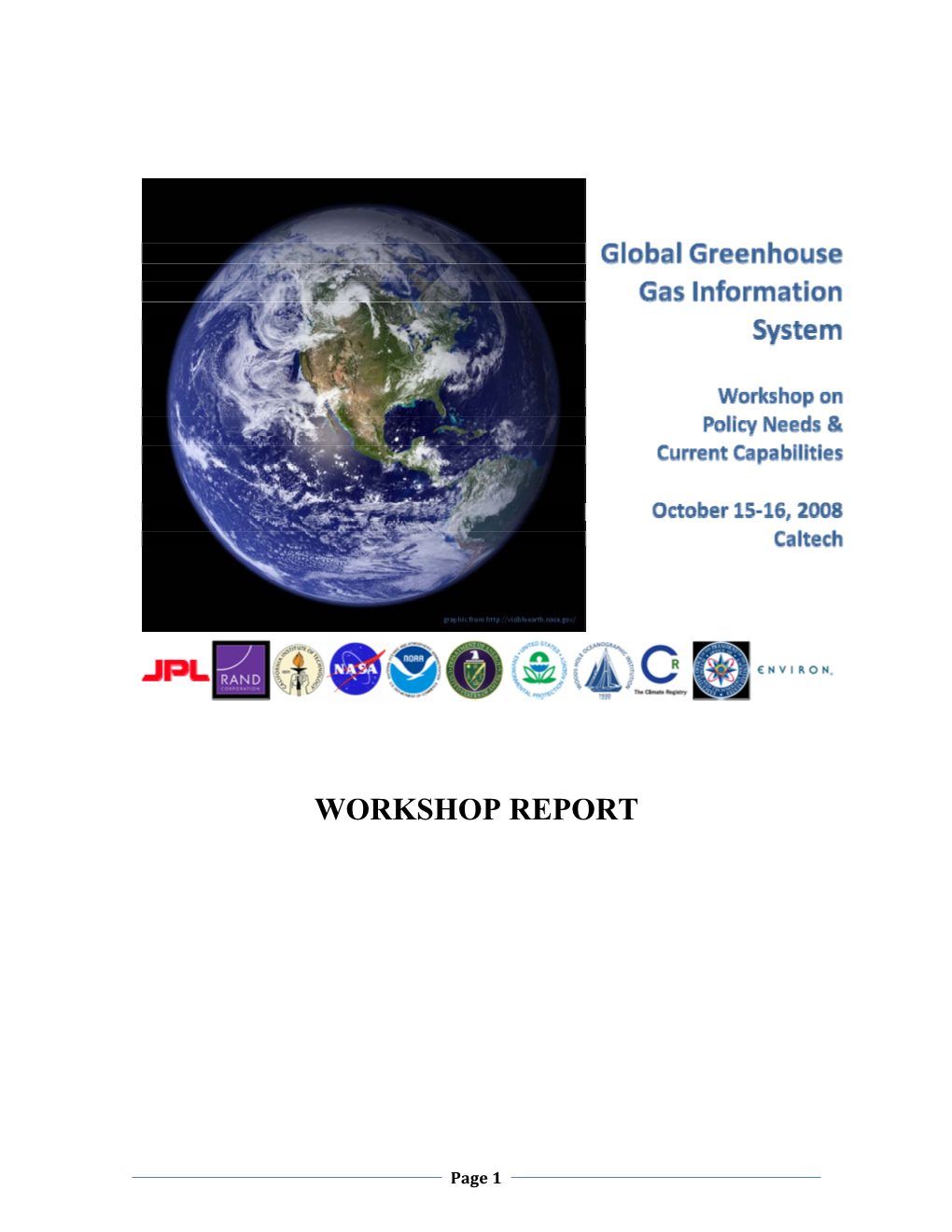 Global Greenhouse Gas Monitoring Concept Workshop