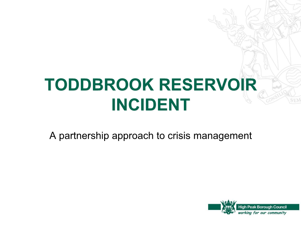 Toddbrook Reservoir Incident