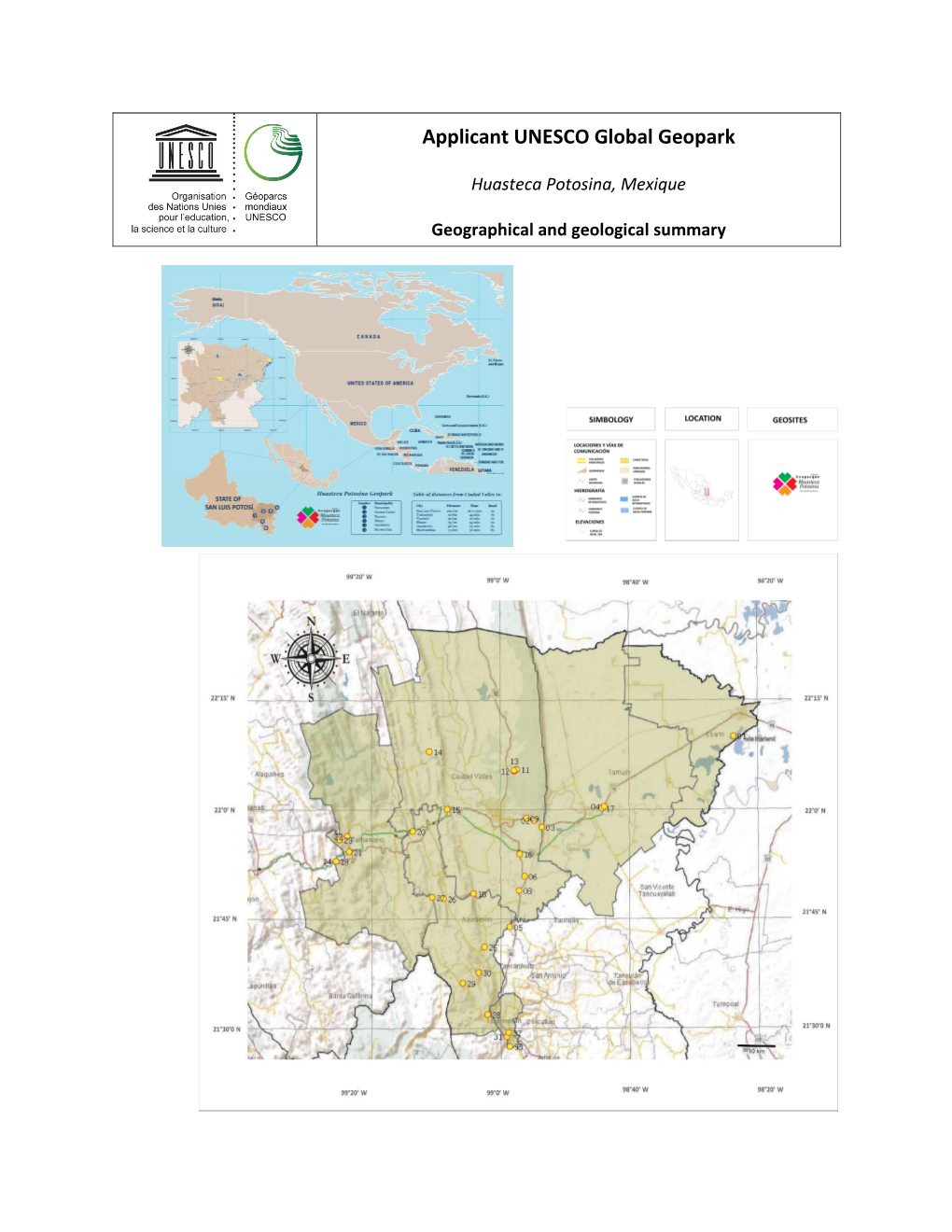 Applicant UNESCO Global Geopark