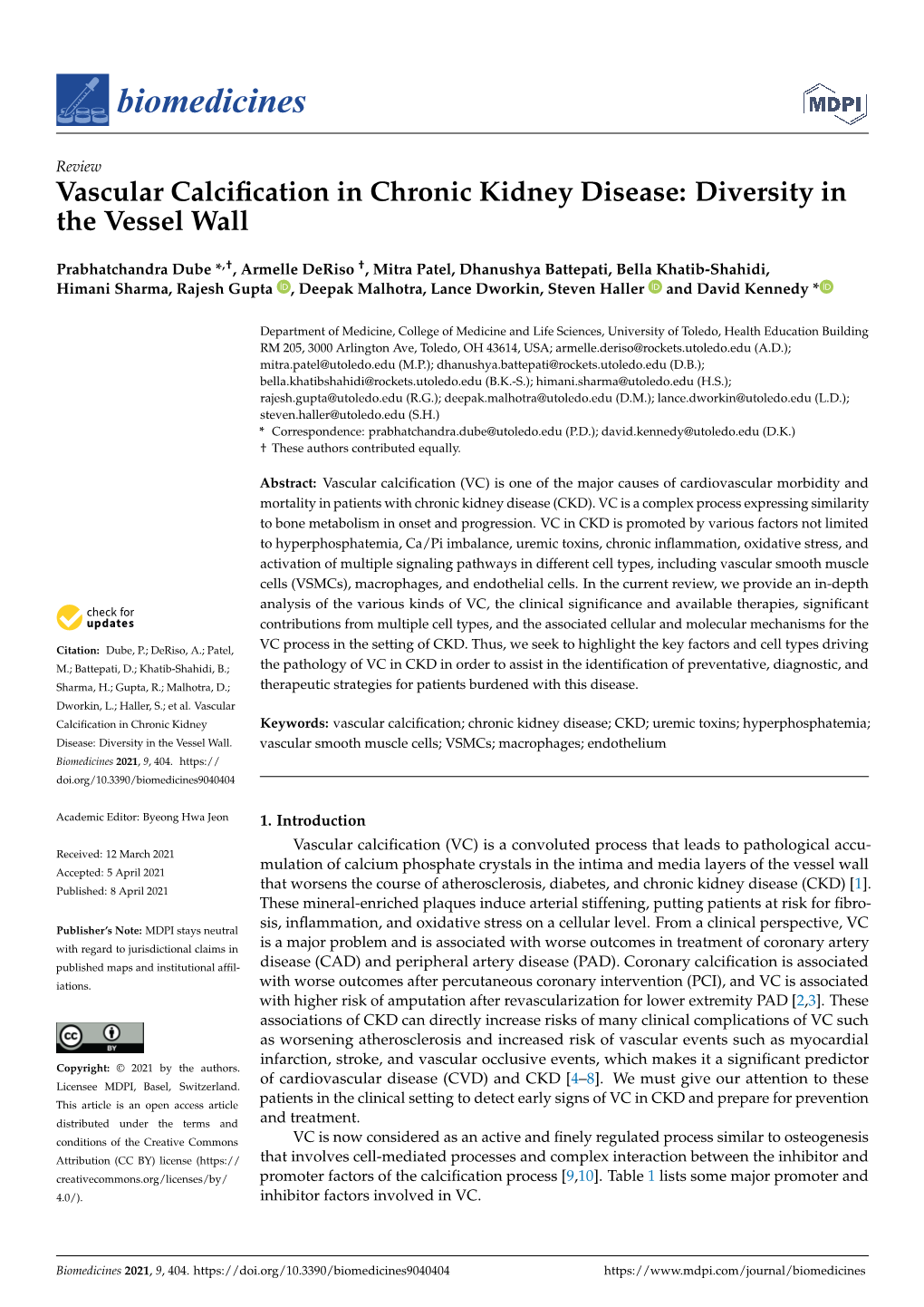 Vascular Calcification in Chronic Kidney Disease