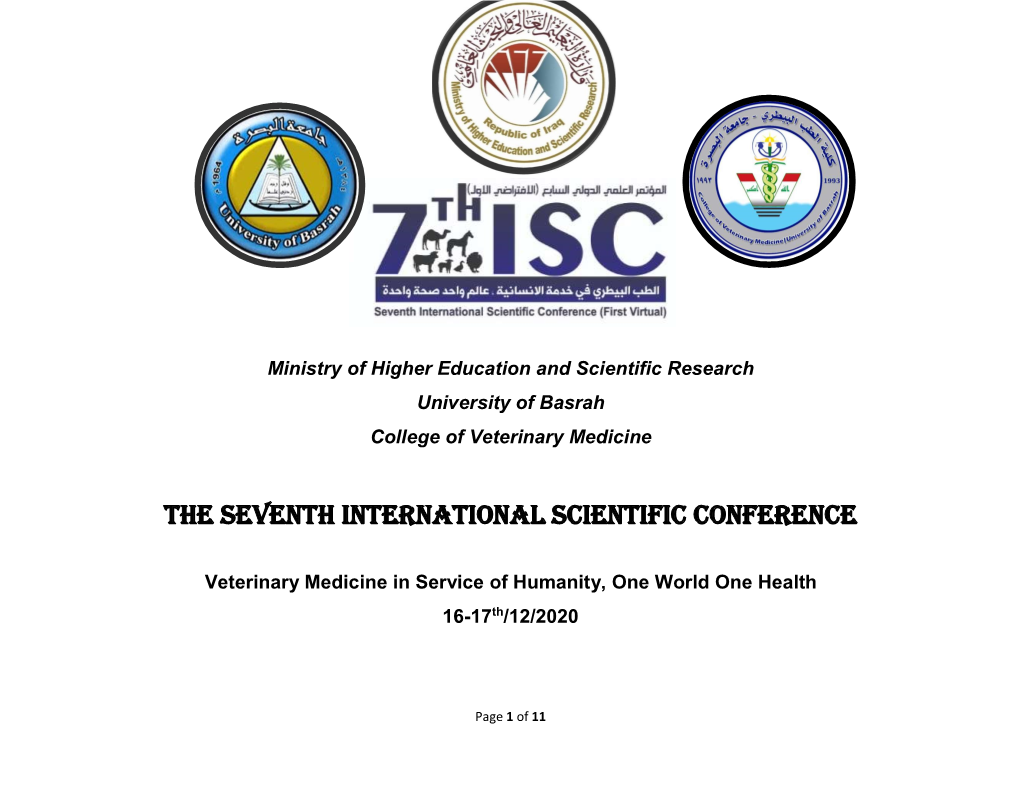 The Seventh International Scientific Conference