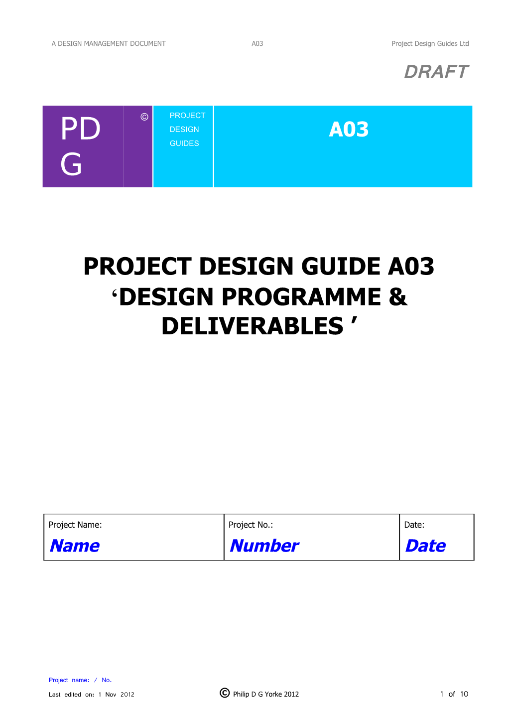 Project Design Handbook