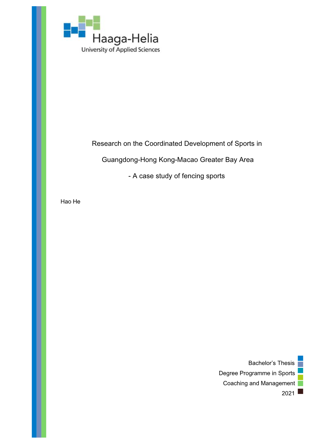 Research on the Coordinated Development of Sports In